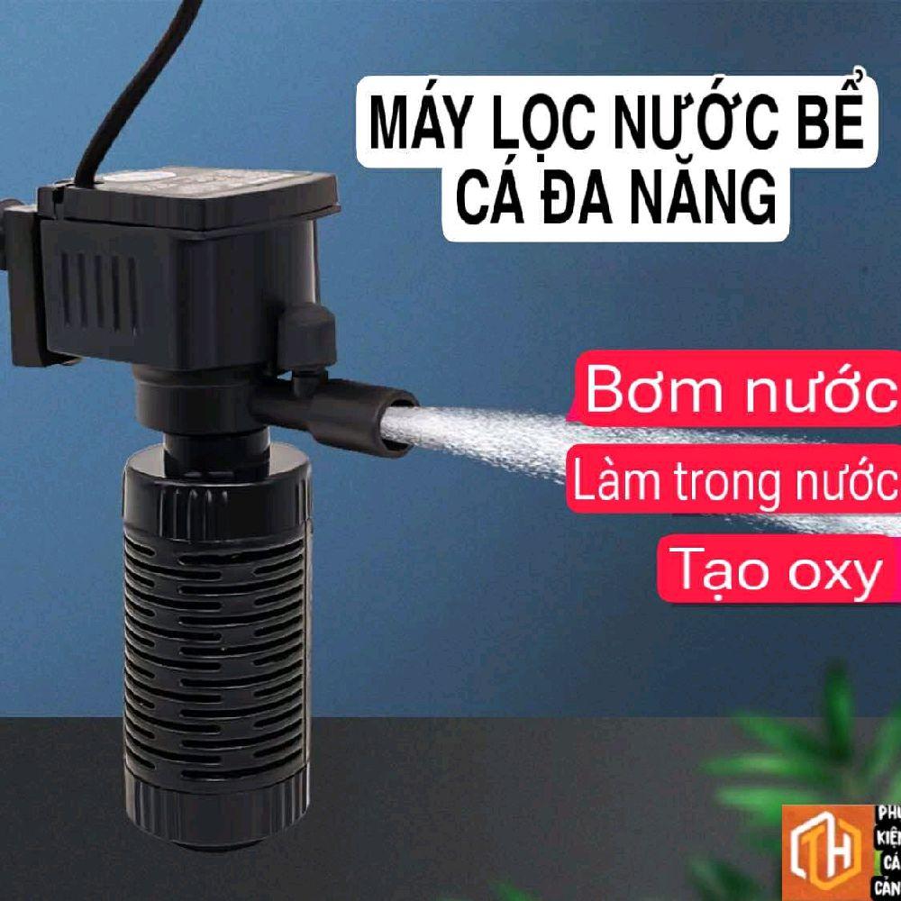 Máy lọc nước- Máy bơm bể cá đa năng 3 trong 1- bơm, lọc nước, tạo oxy AQUA PUMP công suất 4-20W.