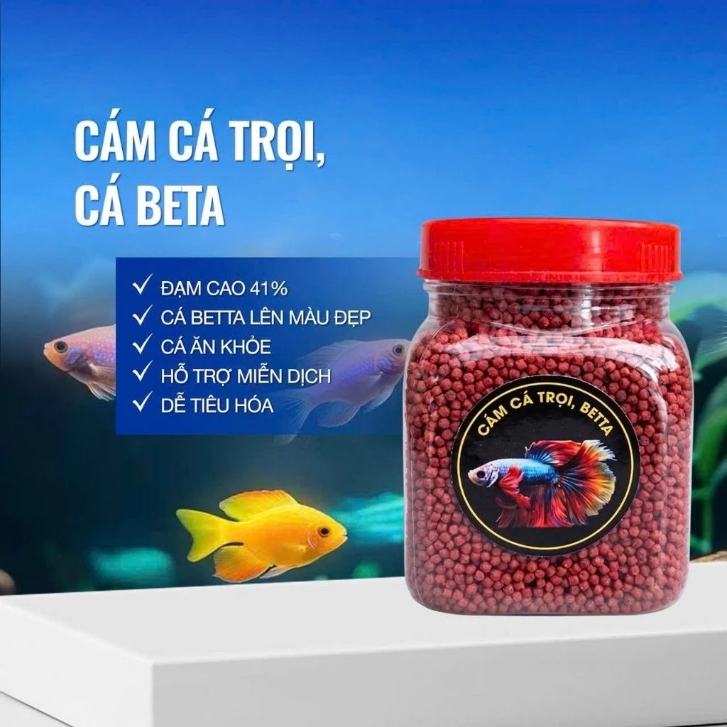 CÁM CÁ TRỌI - BETA nhập khẩu thái lan hàm lượng dinh dưỡng cao giúp cá tăng size lên màu đẹp
