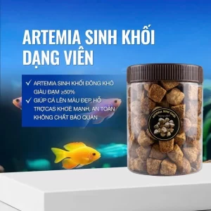 Artemia sinh khối sấy khô (YEE) - thức ăn cao cấp giàu chất dinh dưỡng giúp cá tăng size và lên màu