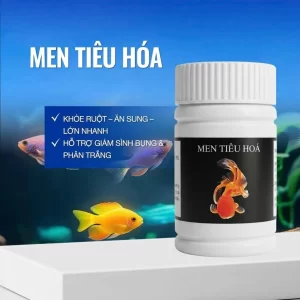 Men tiêu hoá giúp cá hấp thu tối đa dưỡng chất, ngăn ngừa các vấn đề đường ruột, sình bụng ở cá cảnh.