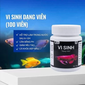 Combo 100 viên visinh làm trong nước, cân bằng PH, sử lý chất thải bể cá